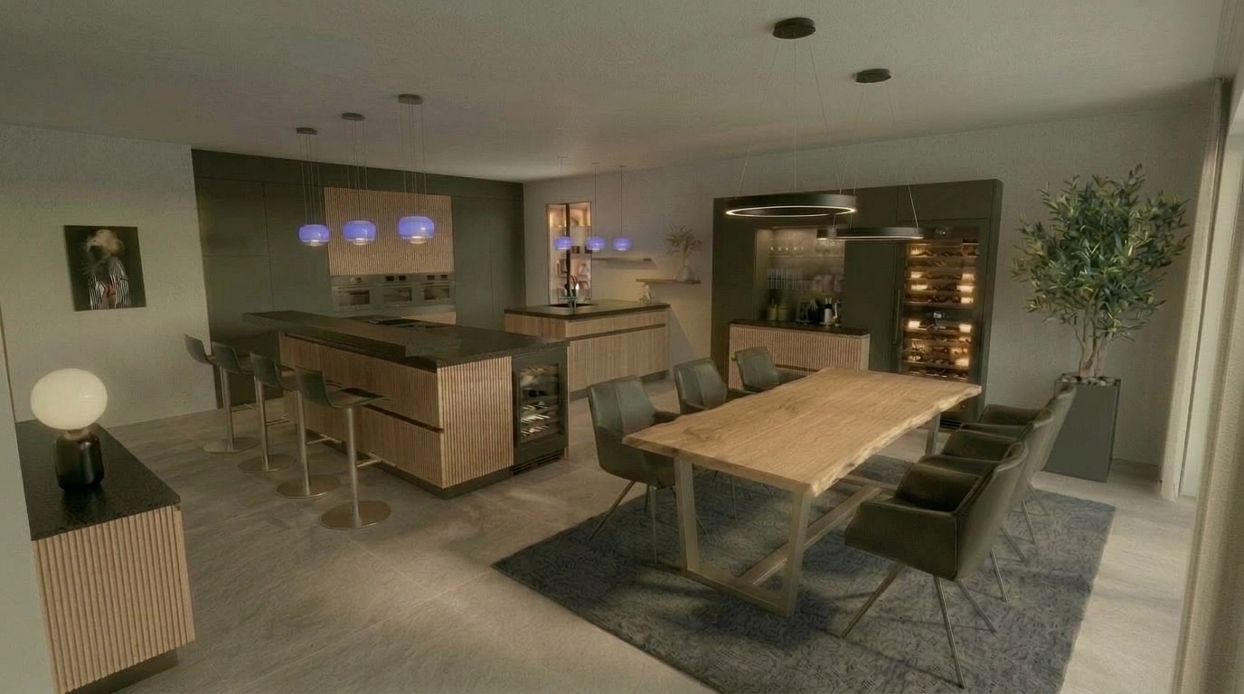 Kitchen interior in no_style style — photo by GenRoom AI