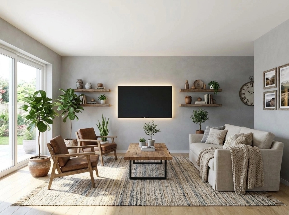 Modern Farmhouse Salon design — interior photo by GenRoom AI