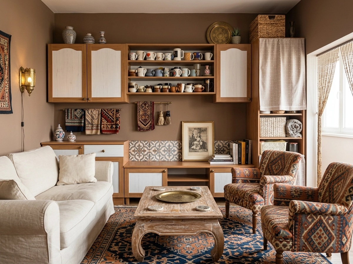Interior design in Bohemian style — Living Room by GenRoom AI
