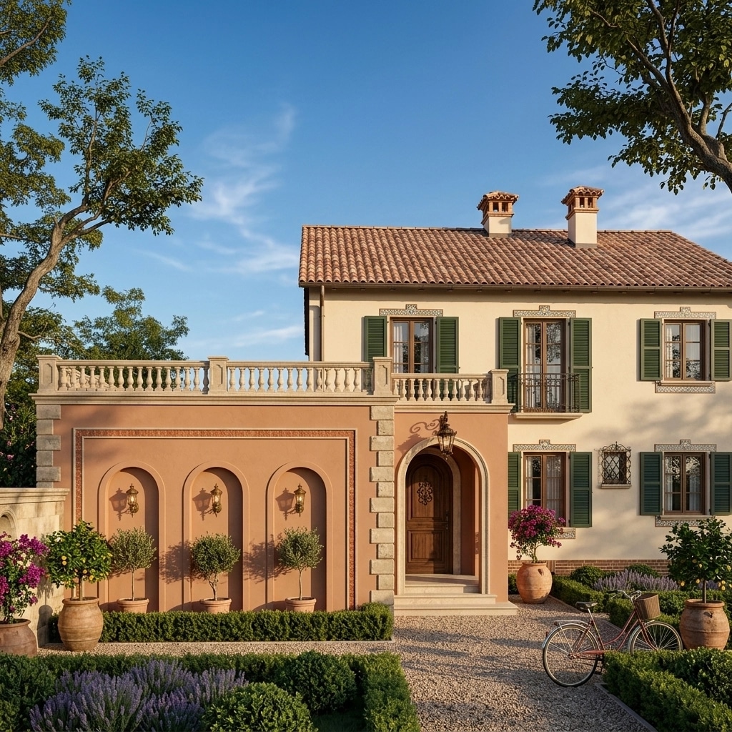 Facade design in Mediterranean Facade style — Facade by GenRoom AI