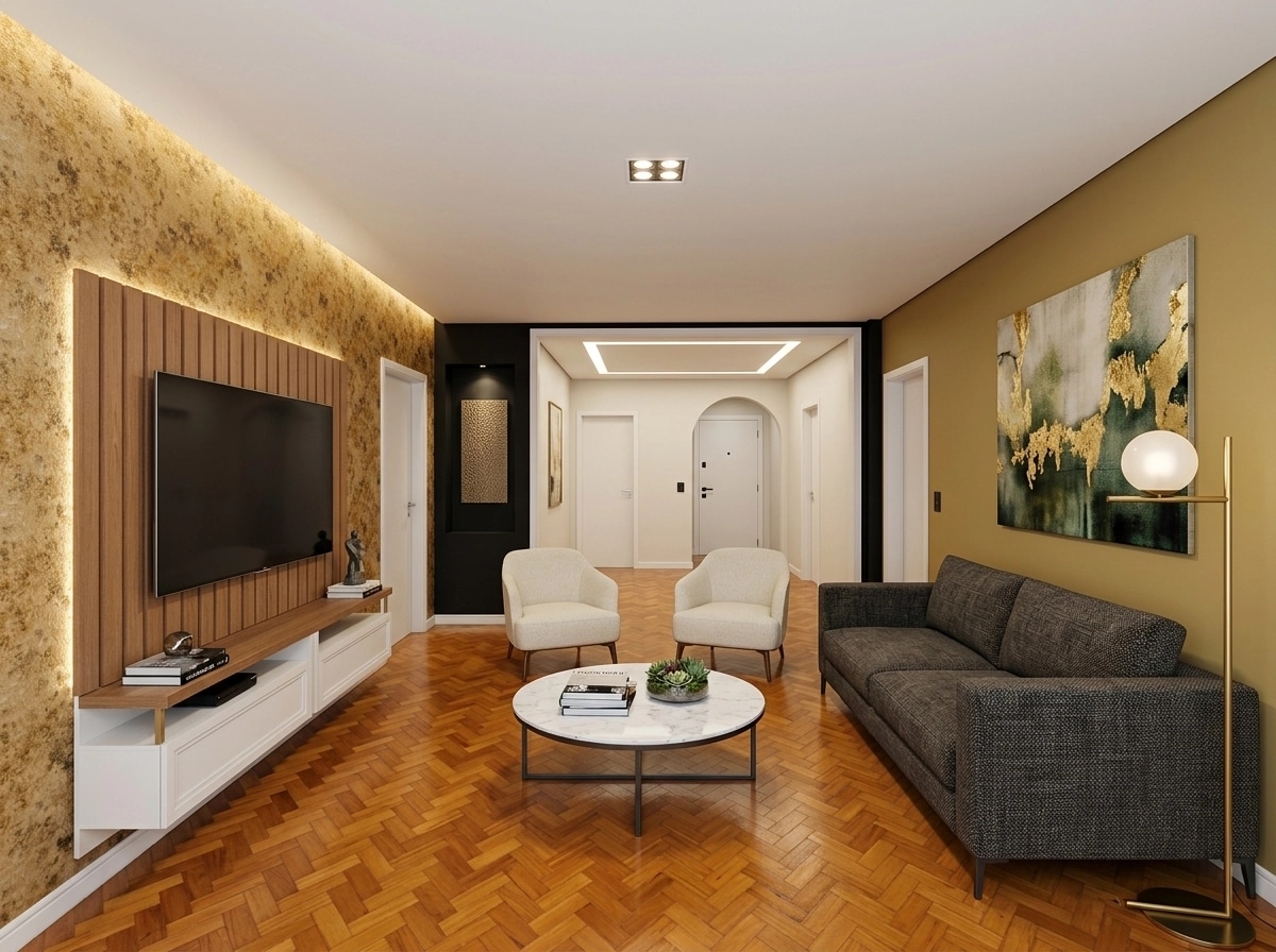 Interior design in Contemporary style — Living Room by GenRoom AI
