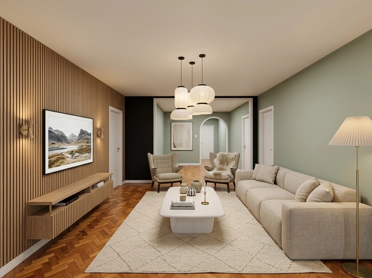 Scandinavian Living Room design — interior photo by GenRoom AI