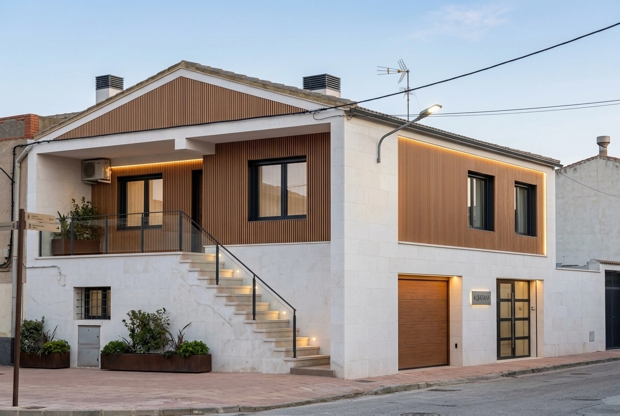Facade design in Contemporary Facade style — Facade by GenRoom AI