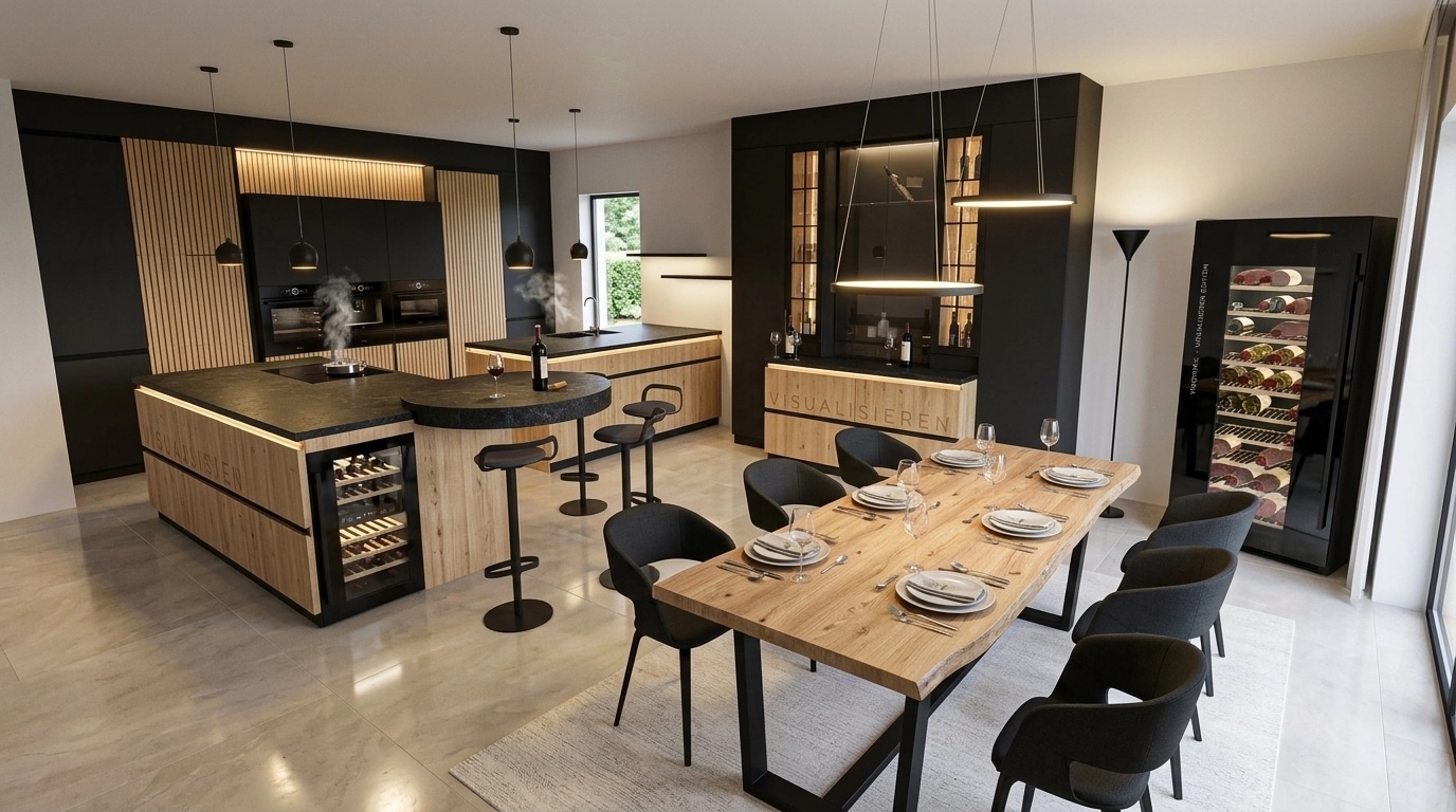 Kitchen interior in no_style style — photo by GenRoom AI