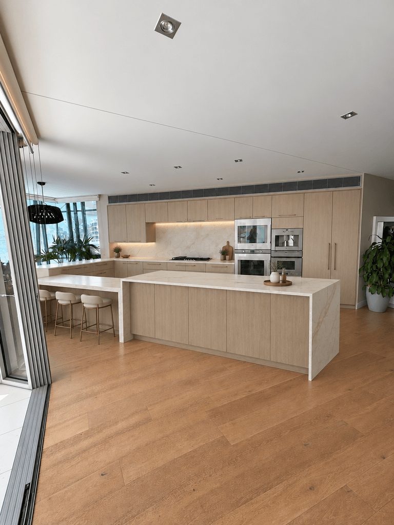 Minimalism Kitchen design — interior photo by GenRoom AI
