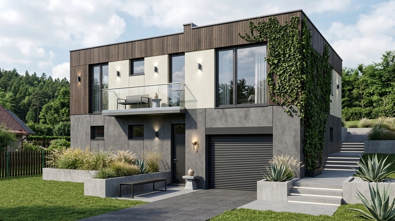 Contemporary Facade Facade design — facade photo by GenRoom AI