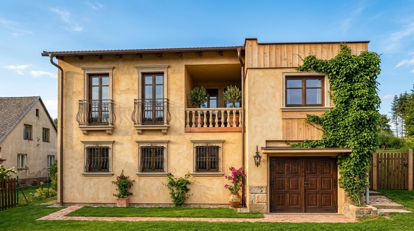 Mediterranean Facade Facade design — facade photo by GenRoom AI