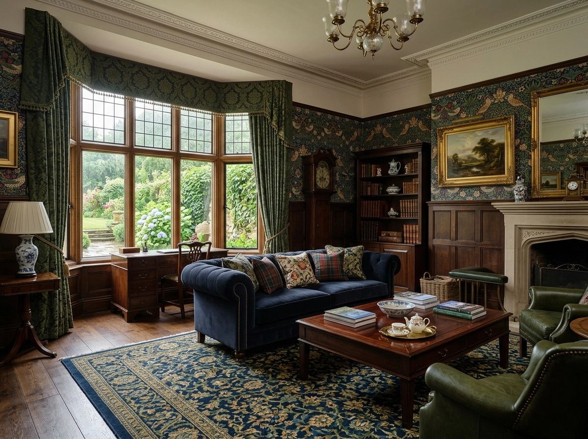 Interior design in British style — Living Room by GenRoom AI
