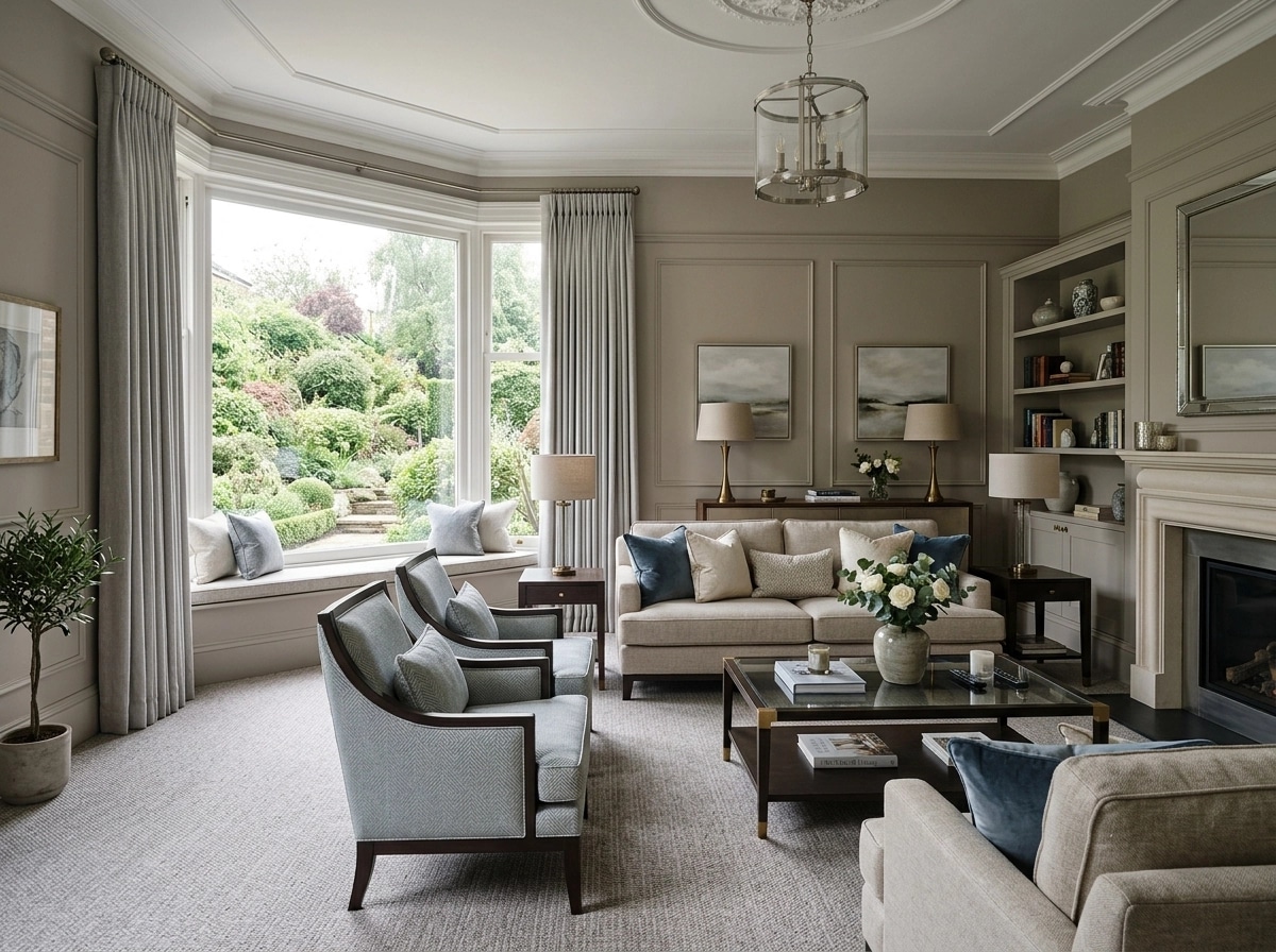Interior design in Transitional style — Living Room by GenRoom AI