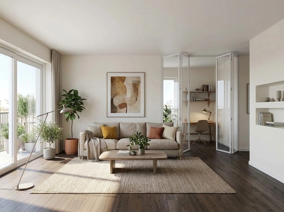Interior design in Scandinavian style — Living Room by GenRoom AI