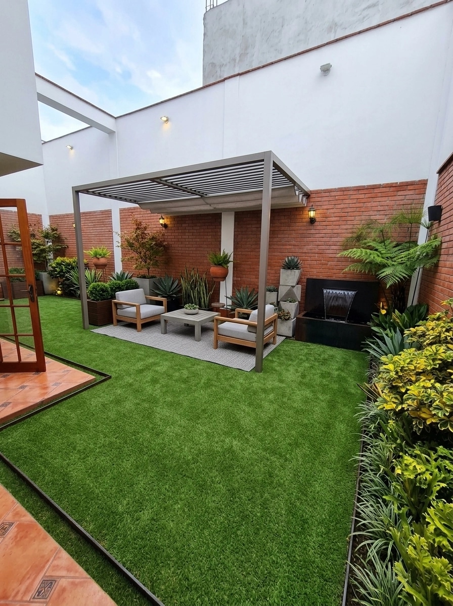 Landscape design in Contemporary Yard style — Yard by GenRoom AI