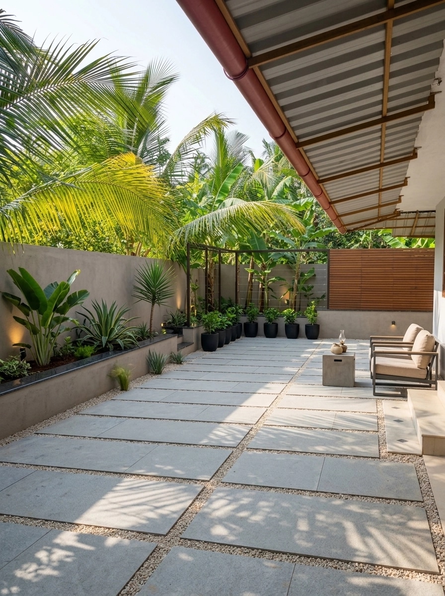Landscape design in Minimalist Yard style — Yard by GenRoom AI
