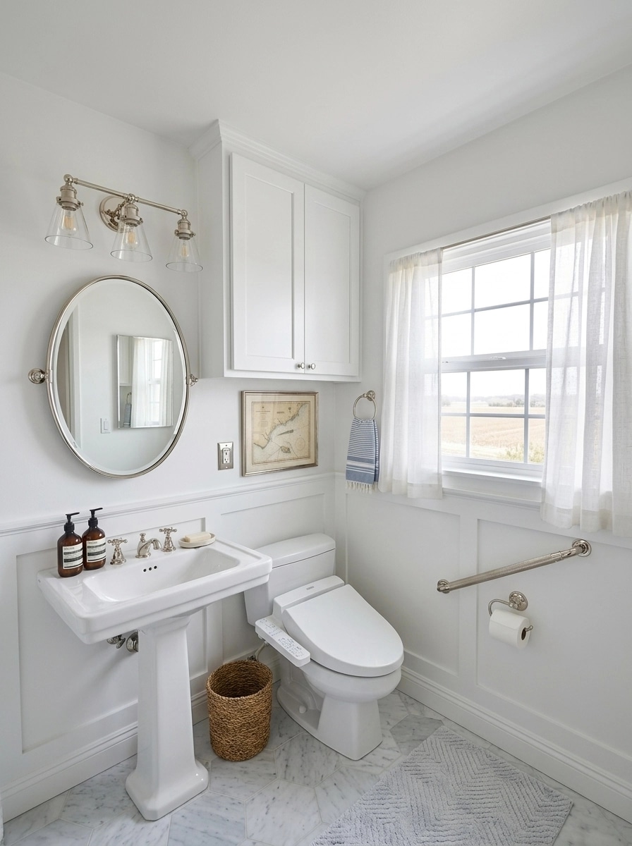 Interior design in Coastal / Hamptons style — Bathroom by GenRoom AI