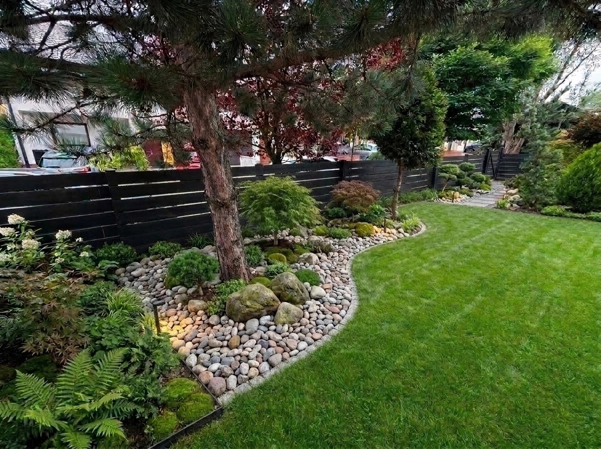Landscape design in Minimalist Yard style — Yard by GenRoom AI