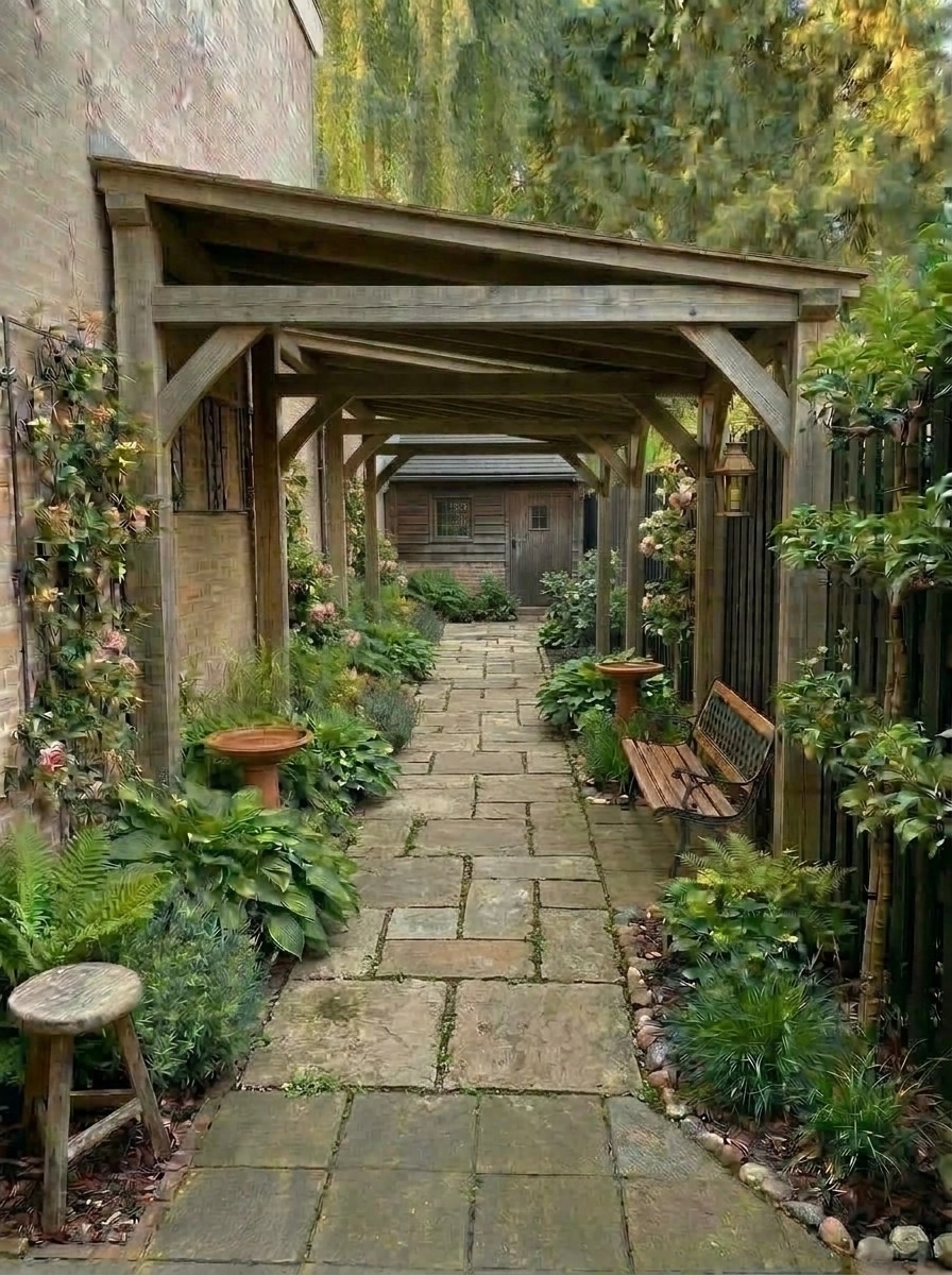 Country Rustic Garden Yard design — yard photo by GenRoom AI