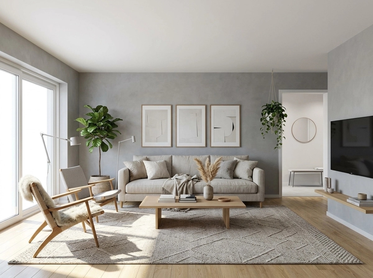 Scandinavian Living Room design — interior photo by GenRoom AI