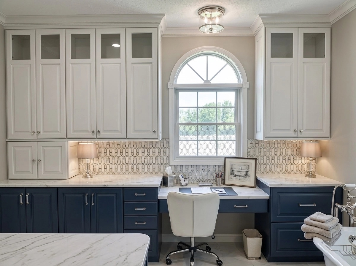 Interior design in Transitional style — Bathroom by GenRoom AI