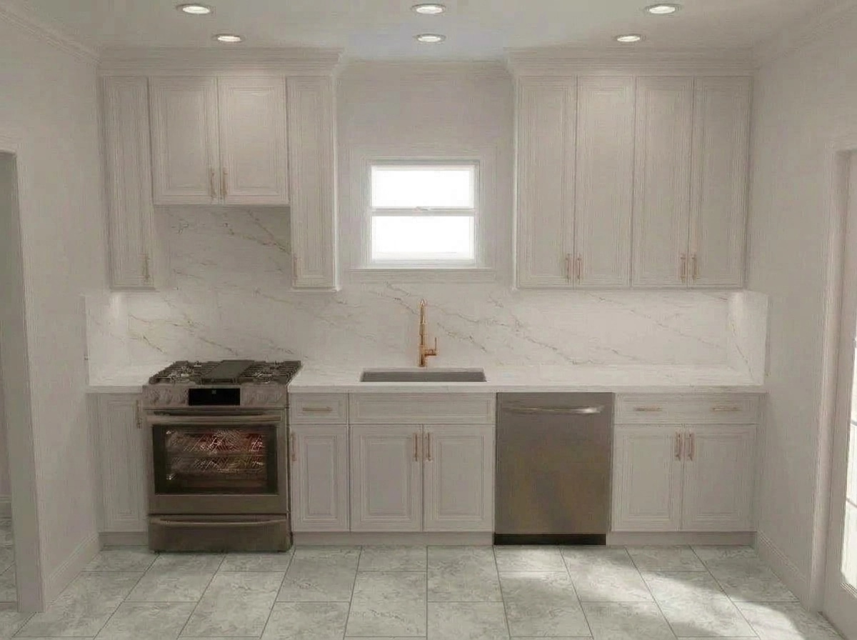 Kitchen interior in Transitional style — photo by GenRoom AI