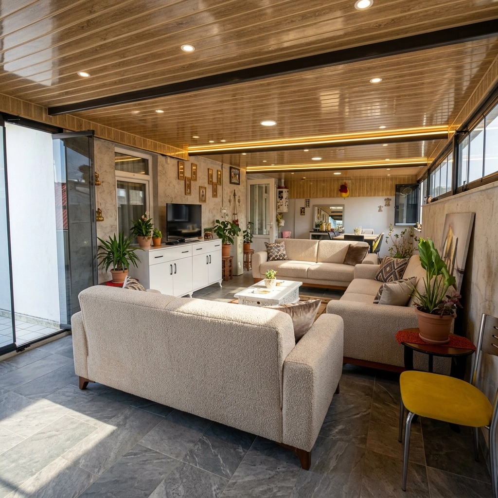 Design de interiores em estilo Contemporary — terrace por GenRoom AI