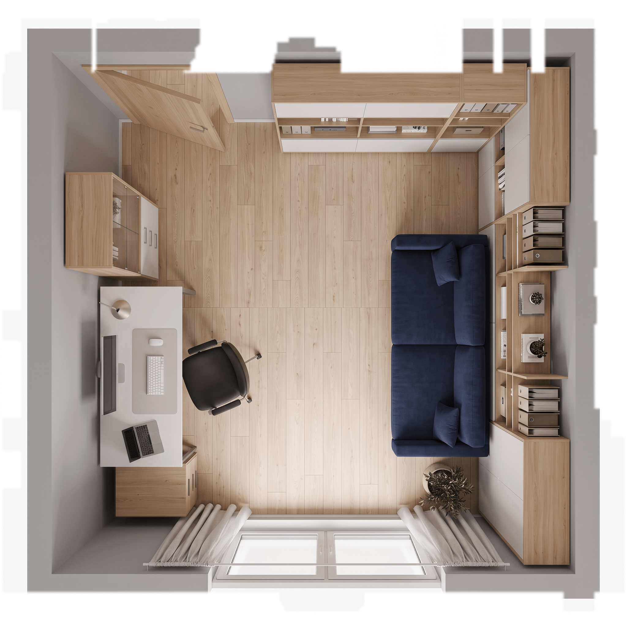 Interior design in Minimalism style — Living Room by GenRoom AI