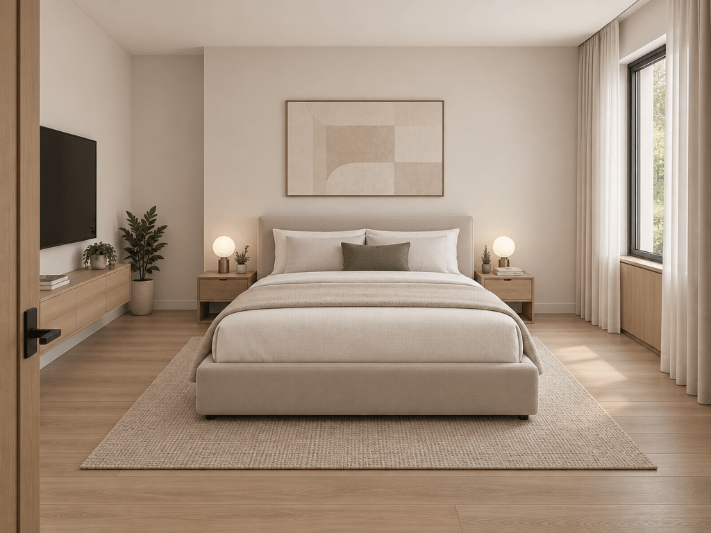 Minimalism Bedroom design — interior photo by GenRoom AI