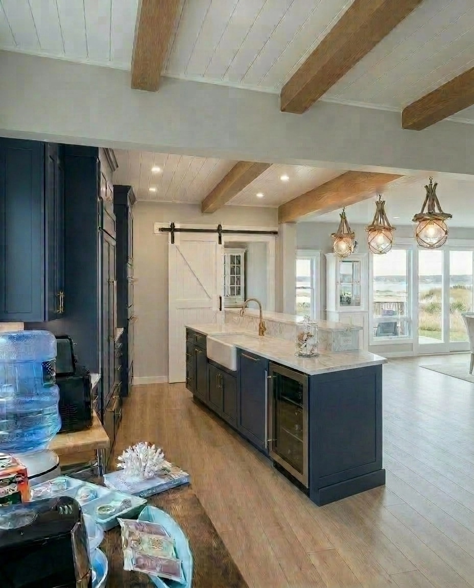Interior design in Coastal / Hamptons style — Kitchen by GenRoom AI
