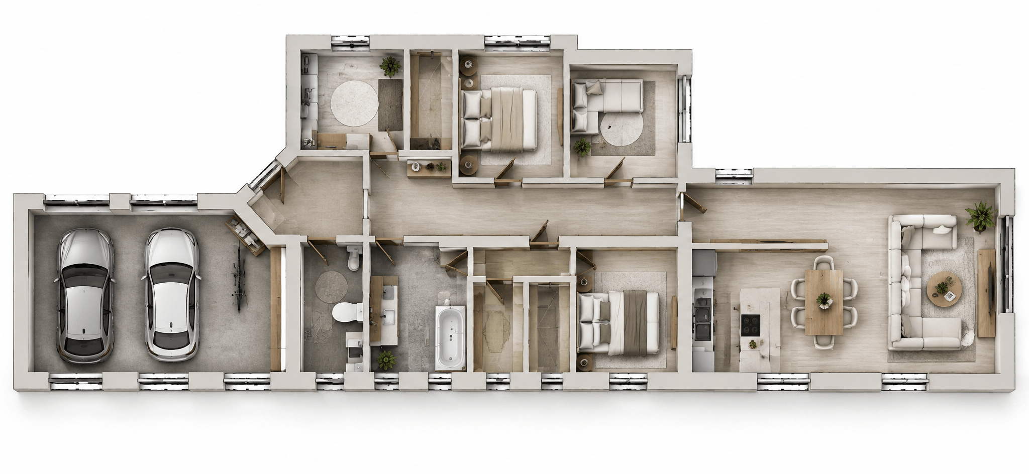 Minimalism Sala de Estar design — interior photo by GenRoom AI