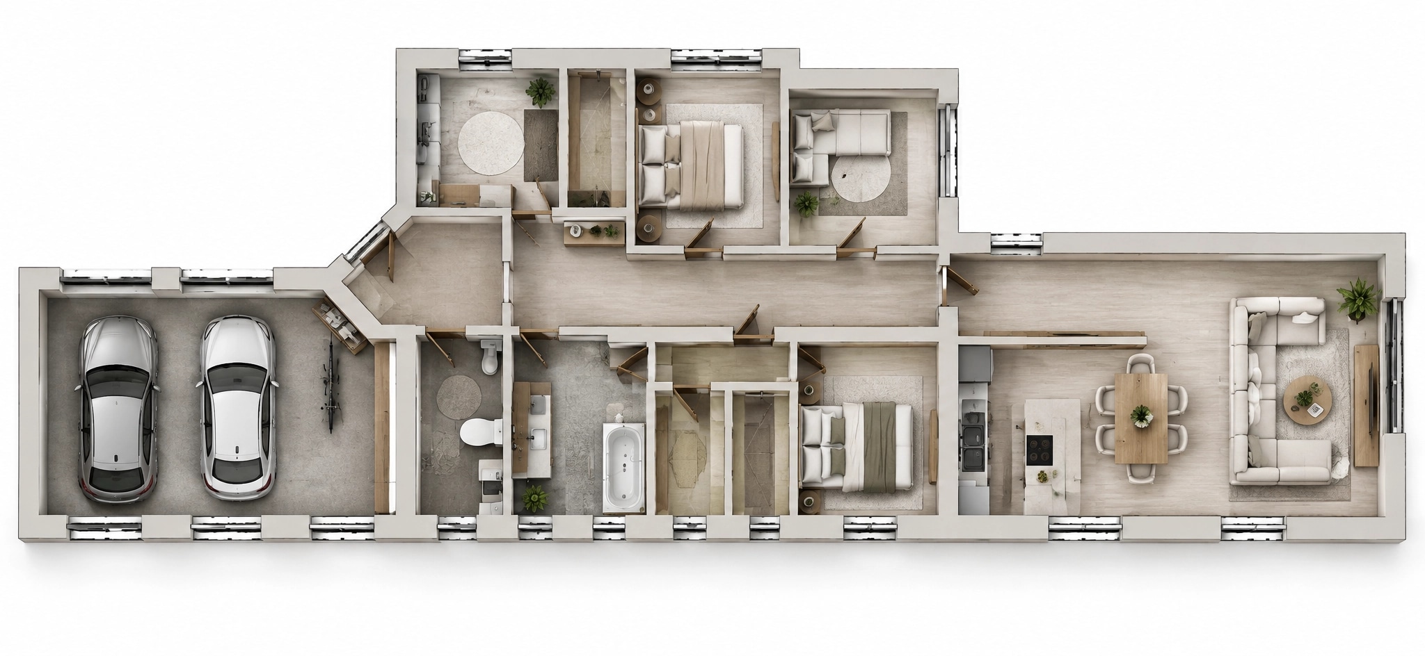 Interior design in Minimalism style — Living Room by GenRoom AI