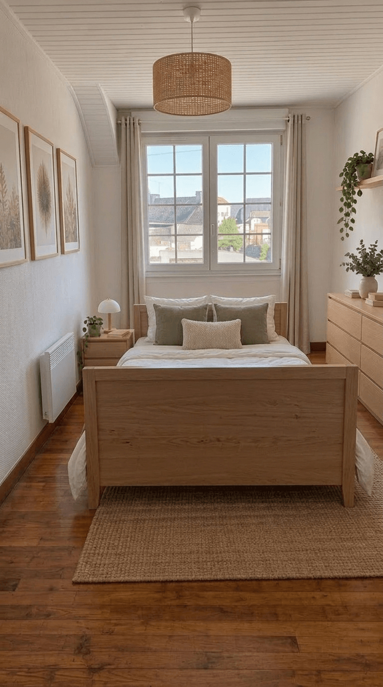 İç mekân tasarımı Scandinavian stili — Yatak Odası GenRoom AI