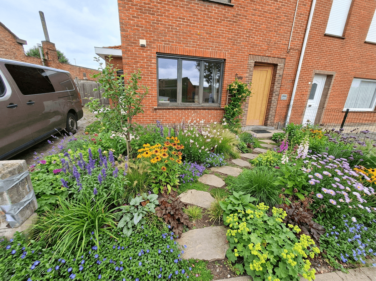 Landscape design in Eco Natural Garden style — Yard by GenRoom AI