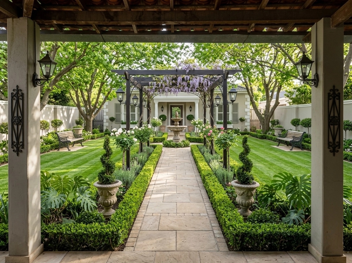 Classic Garden Jardin design — yard photo by GenRoom AI