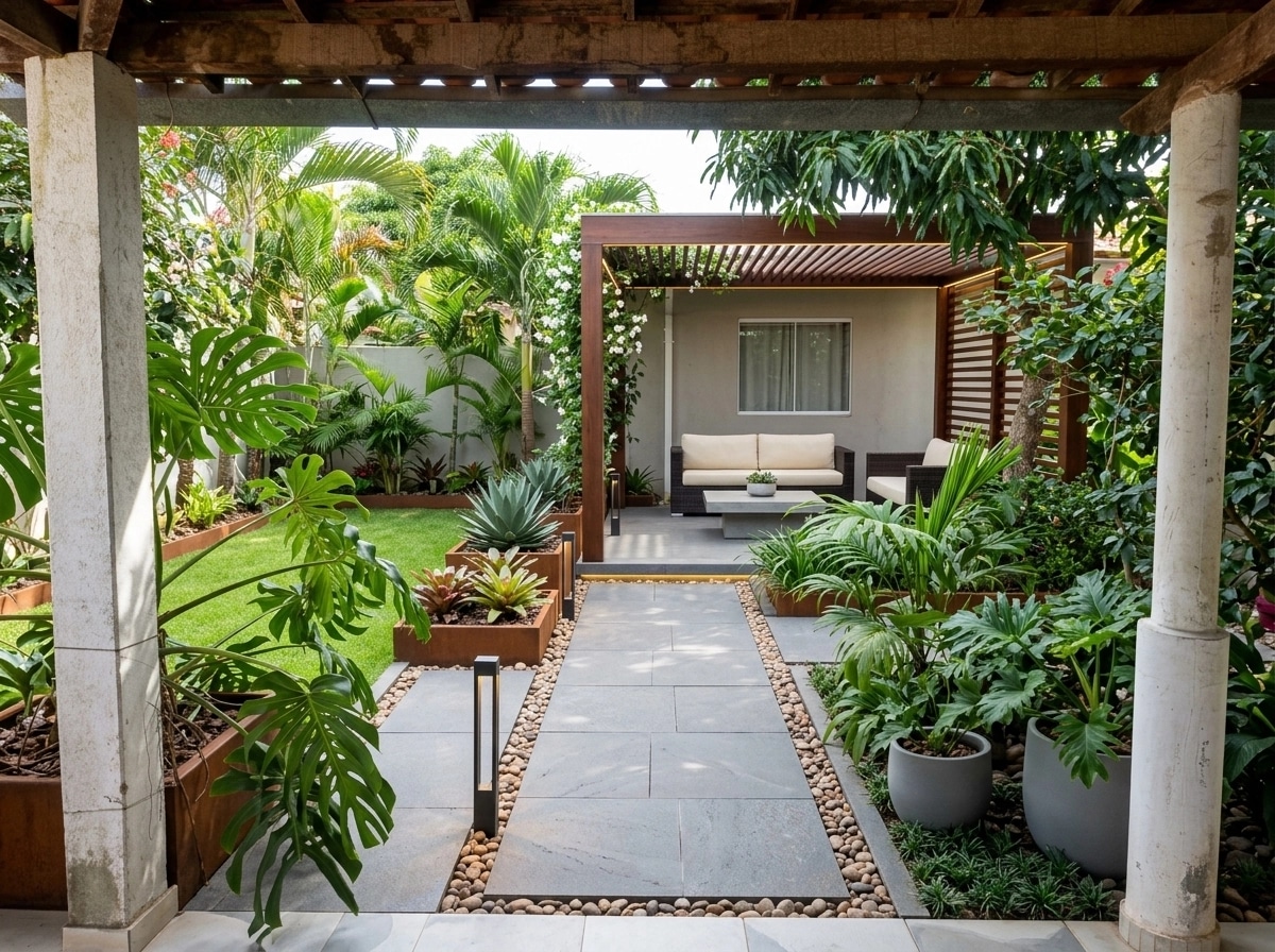 Contemporary Yard Yard design — yard photo by GenRoom AI
