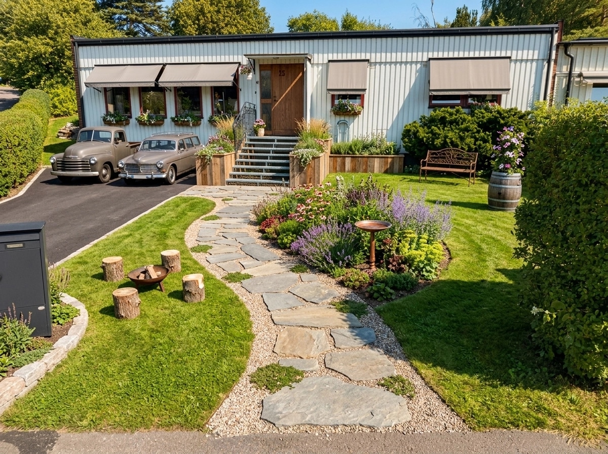Country Rustic Garden Yard design — yard photo by GenRoom AI