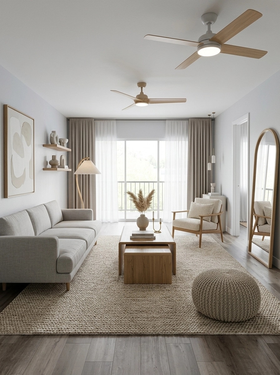 Interior design in Scandinavian style — Living Room by GenRoom AI