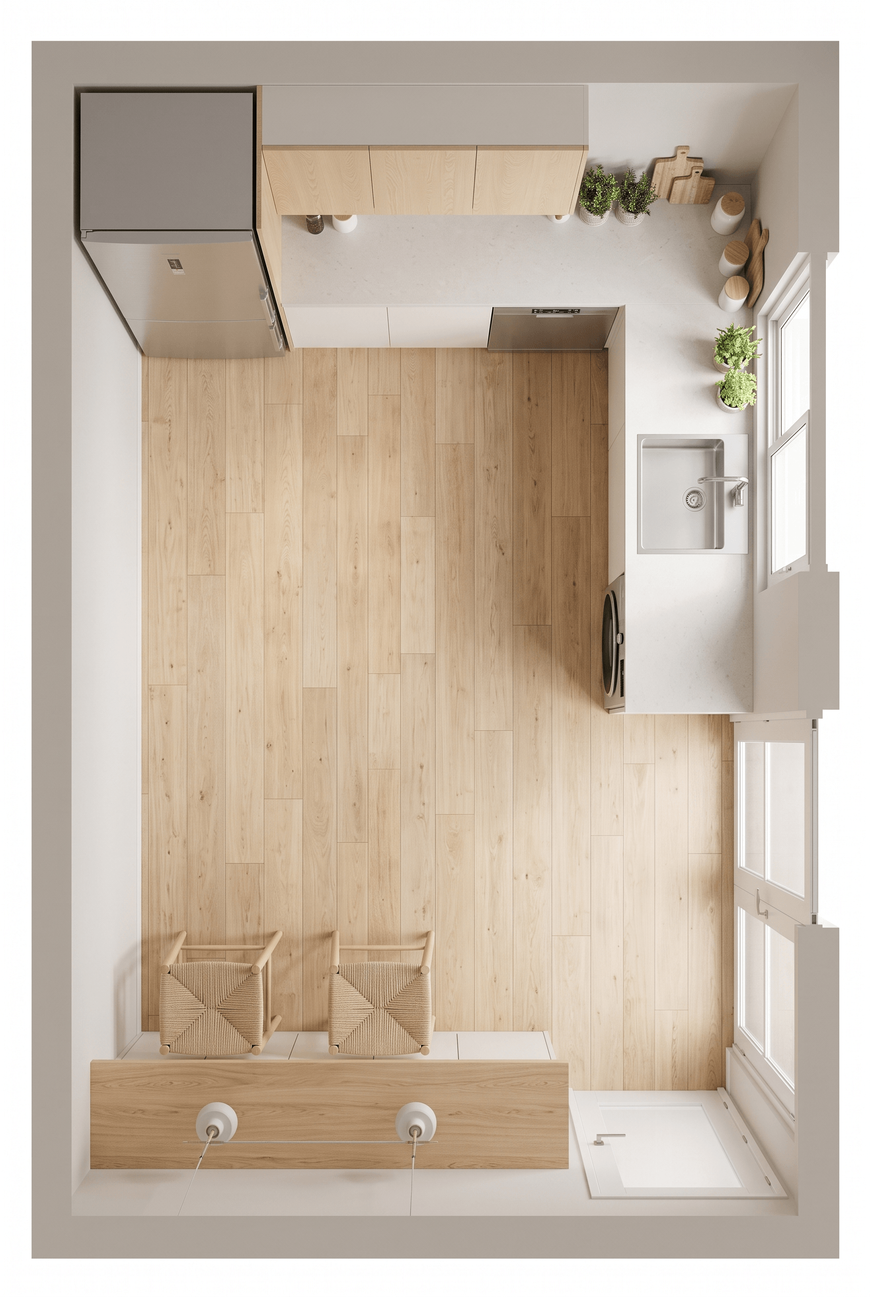 Interior design in Scandinavian style — Living Room by GenRoom AI