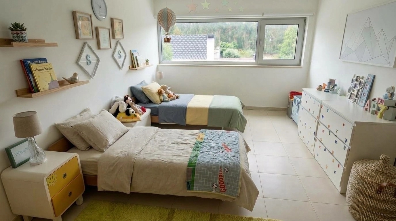 Scandinavian Bedroom design — interior photo by GenRoom AI