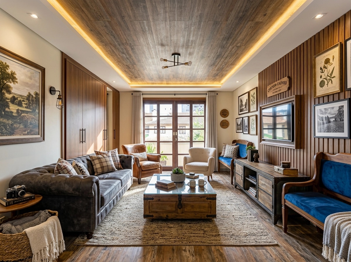 Modern Farmhouse Living Room design — interior photo by GenRoom AI