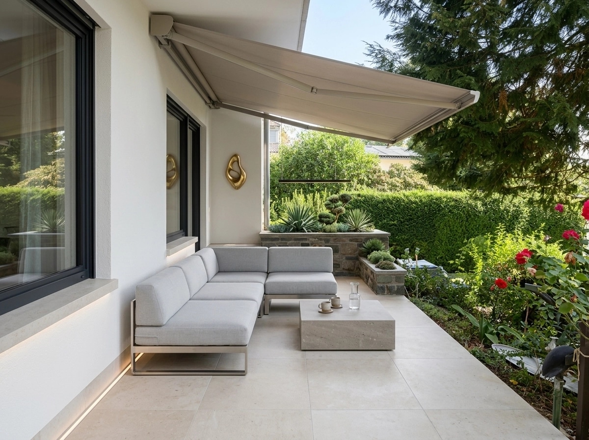 Interior design in Minimalism style — terrace by GenRoom AI