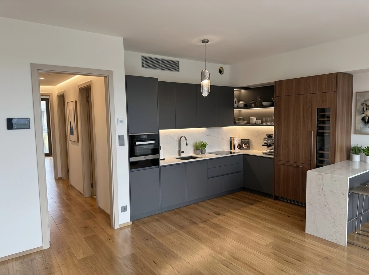 Interior design in Contemporary style — Kitchen by GenRoom AI