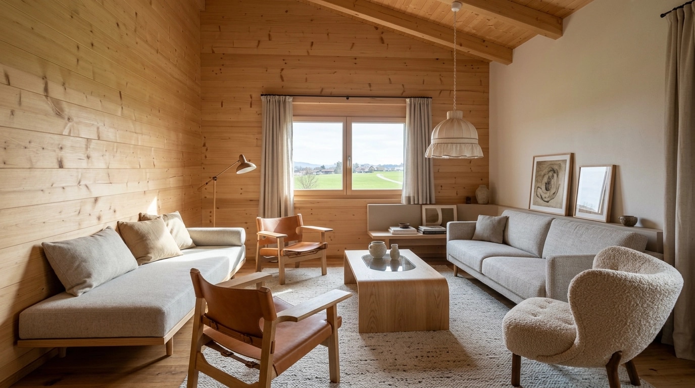 Scandinavian Living Room design — interior photo by GenRoom AI