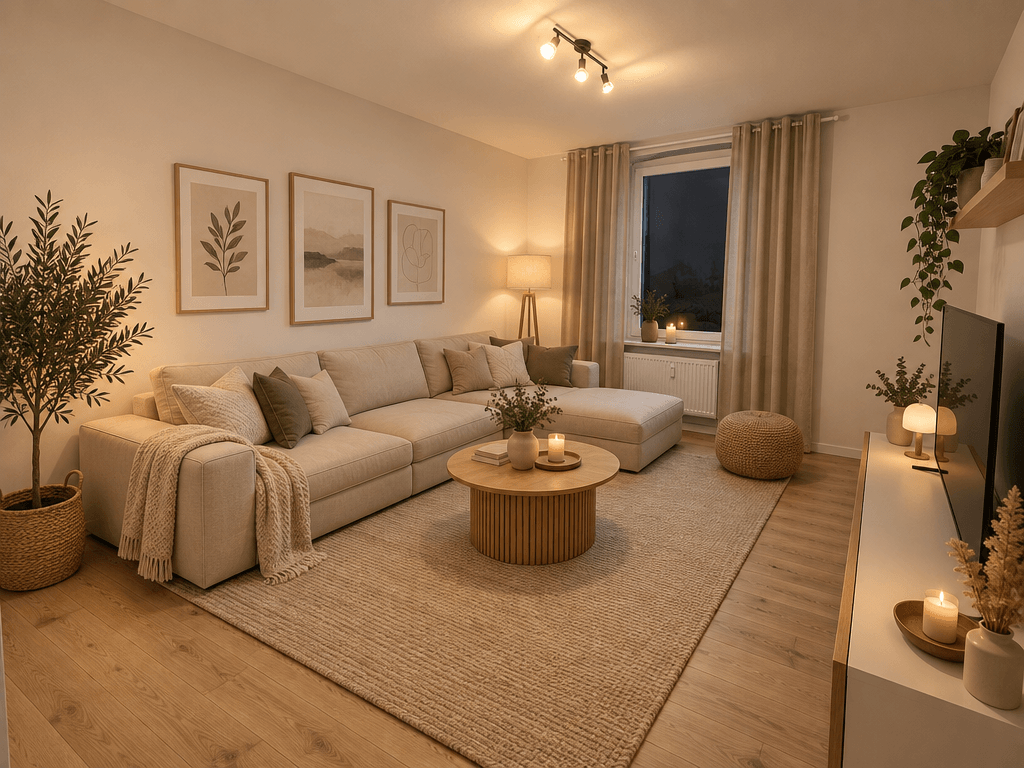Scandinavian Living Room design — interior photo by GenRoom AI
