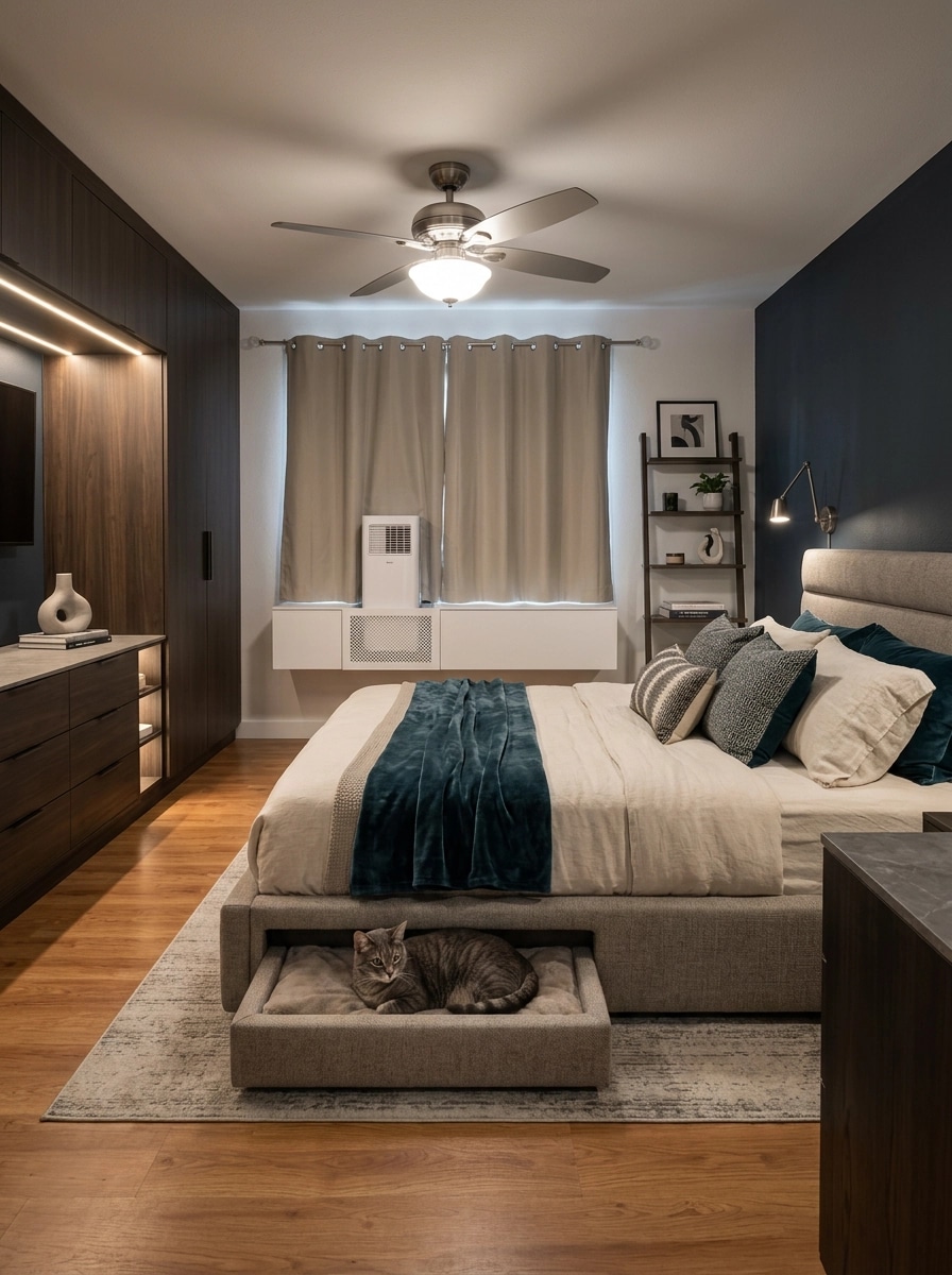 Contemporary Bedroom design — interior photo by GenRoom AI