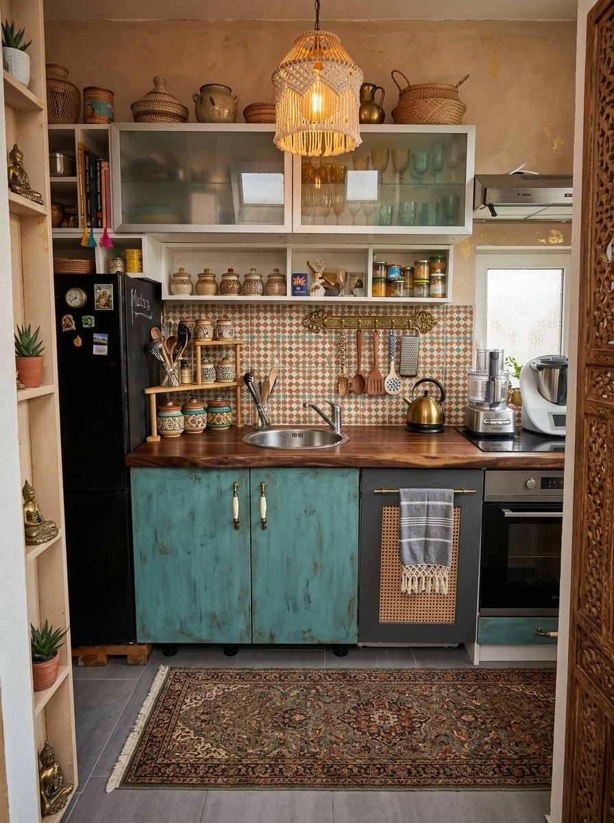 Bohemian Kitchen design — interior photo by GenRoom AI