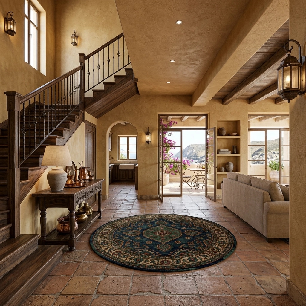 Interior design in Mediterranean style — Hallway by GenRoom AI