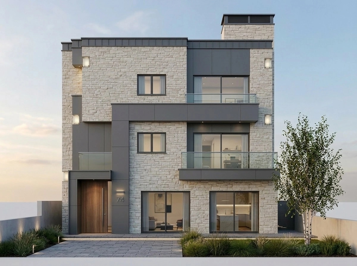 Contemporary Facade Facade design — facade photo by GenRoom AI