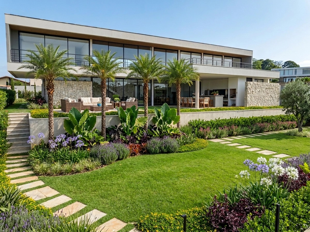Landscape design in Mediterranean Yard style — Yard by GenRoom AI