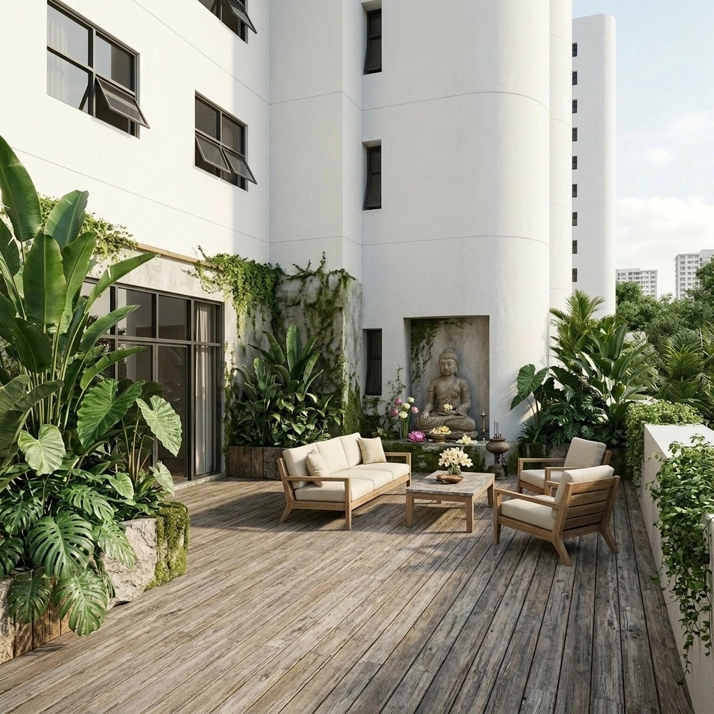 Yard design in no_style style — photo by GenRoom AI
