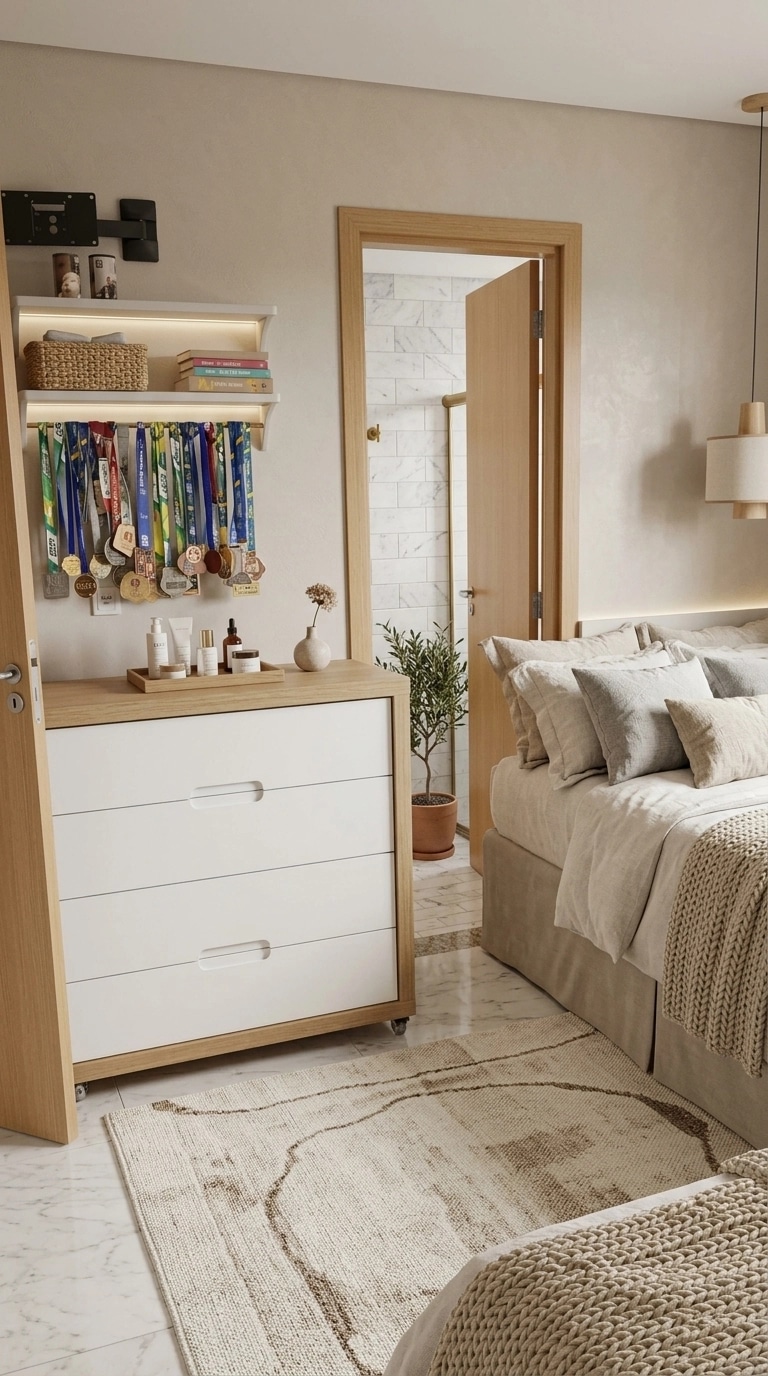 Scandinavian Bedroom design — interior photo by GenRoom AI