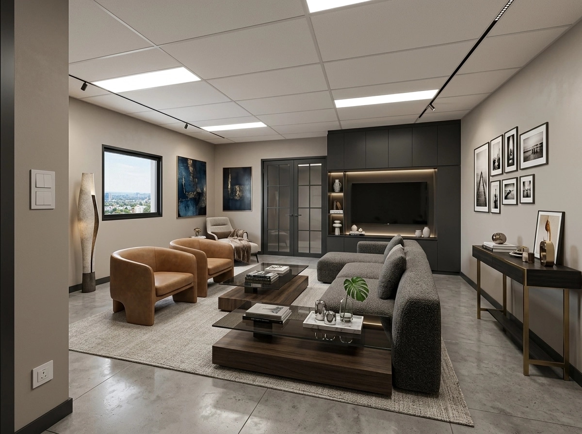Interior design in Contemporary style — Living Room by GenRoom AI