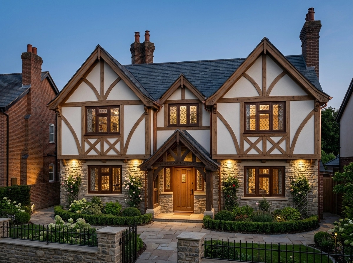 Tudor Facade Facade design — facade photo by GenRoom AI